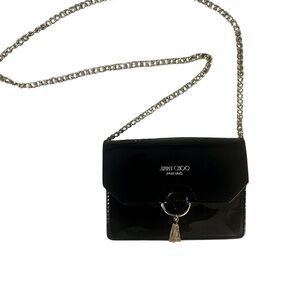 Jimmy Choo Glossy Black Crossbody Bag